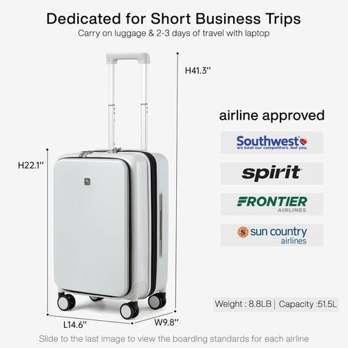 Hanke Grace Expandable Luggage Suitcase - Picture 2 of 7