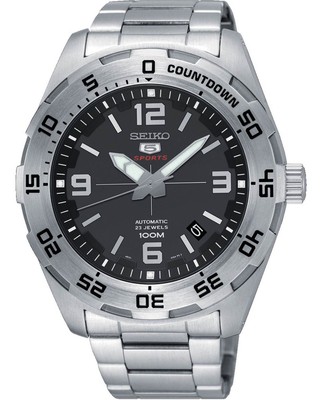 Seiko 5 Automatic Black Dial Stainless Steel Men's Watch SRPB79K1 | eBay