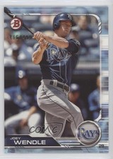 2019 Bowman Sky Blue 466/499 Joey Wendle #3 v1x