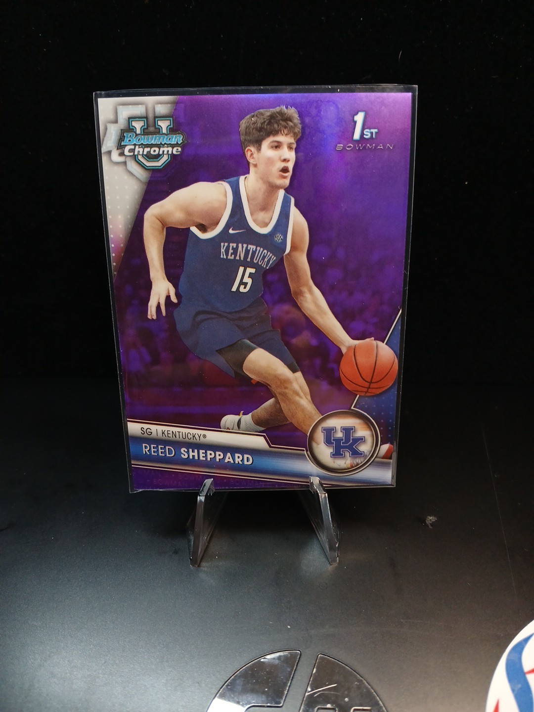 2023-24 Bowman U Chrome #45 REED SHEPPARD Purple REFRACTOR UK Wildcats/399