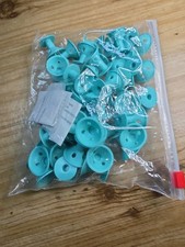 Vintage New Old Stock 42 pc Rubber Silicone Spoolies Hair Curlers Pin Curls