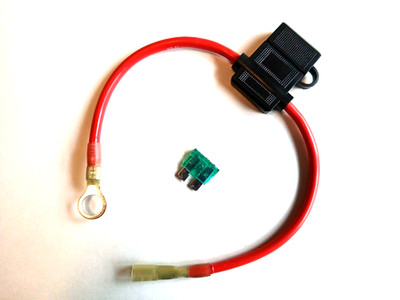 40 AMP WATERPROOF FUSE HOLDER, 10 AWG, W/40A  ATC Fuse & 3/8'' Ring Term - 526