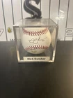 Nick Swisher Signed Autograph Official ROMLB Baseball with Display Case