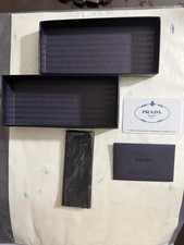 Prada Sunglasses gift box with Authenticity Card, new cleaning cloth