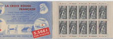 FRANCE, CARNET CROIX-ROUGE DE 1952 N°2001 TIMBRES DE FRANCE NEUFS