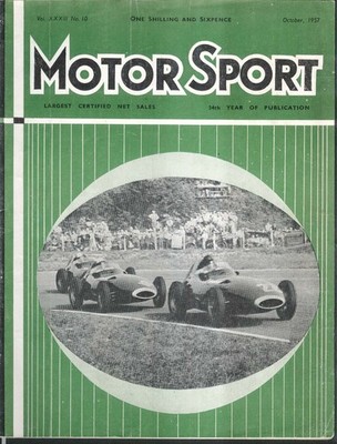 MOTOR SPORT Borgward Isabella Silverstone Gran Premio D'Italia 10 1957