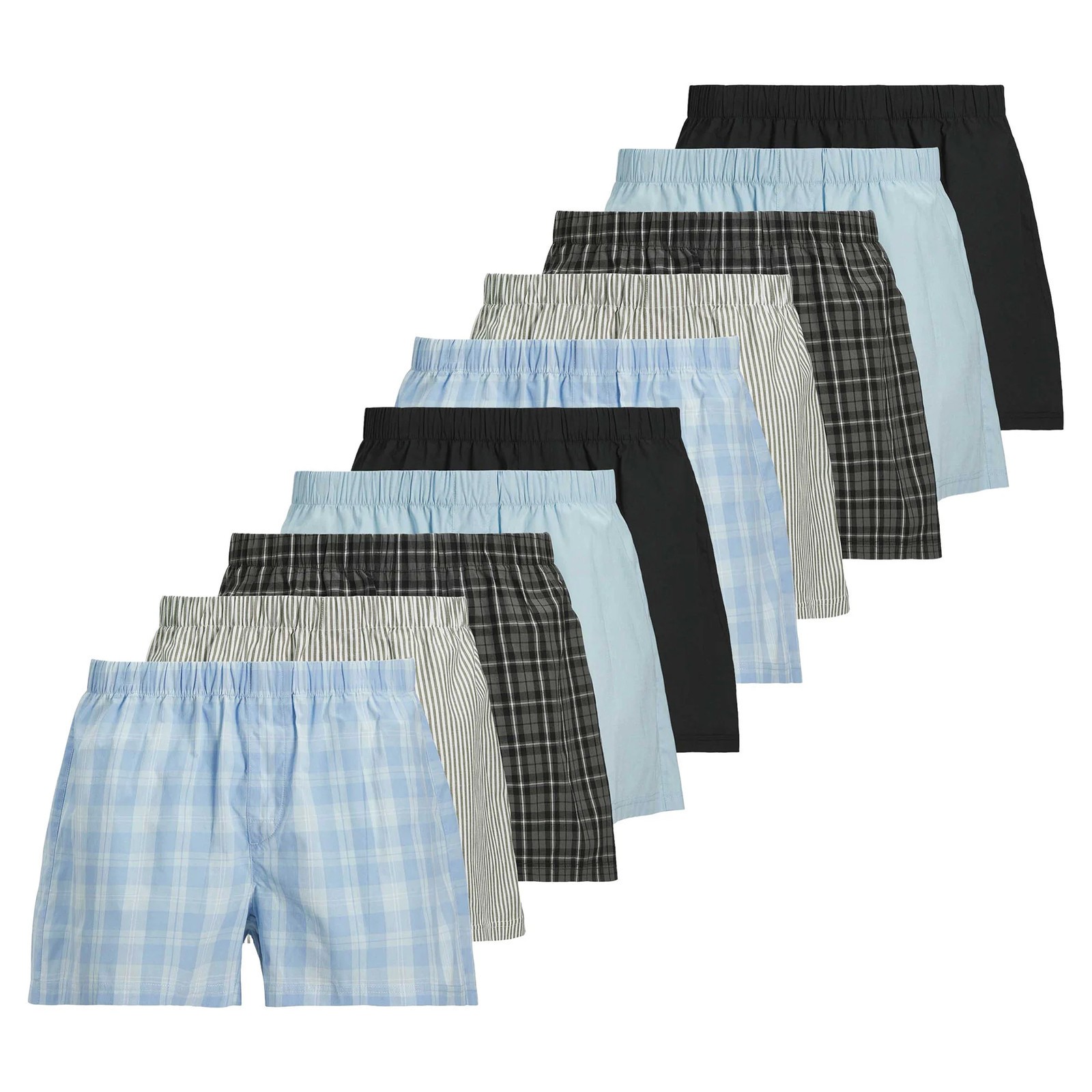 JACK&JONES Men Woven Boxer Briefs 10 Pack - JACMILANO 100percent Cotton image 2