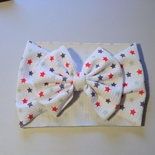 Star Baby Headwrap, Big Bow Baby Headband, Stretchy Star Knot Headband