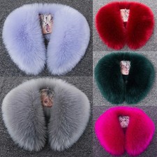Women Faux Fur Collar Shawl Furry Fur Collar For Winter Coat Hood Fur Decor