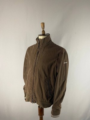 Napapijri Mens Parka Jacket Size XL Brown Cotton Long Sleeve Full Zipper