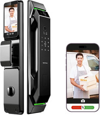 Smart Door Lock with 3D Face Recognition, Camera, Video Doorbell  Intercom, 7-I