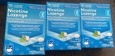 3 X Rite Aid 2mg Coated Ice Mint Nicotine Lozenge 80ct 01/2026  Sugar Free 240