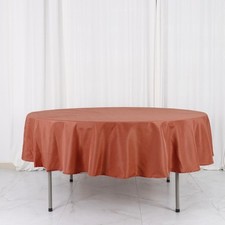 20 Terracotta 90" ROUND POLYESTER TABLECLOTHS Wedding Catering Restaurant