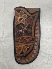 Beautiful Vintage Holster Custom Floral Leather Unbranded