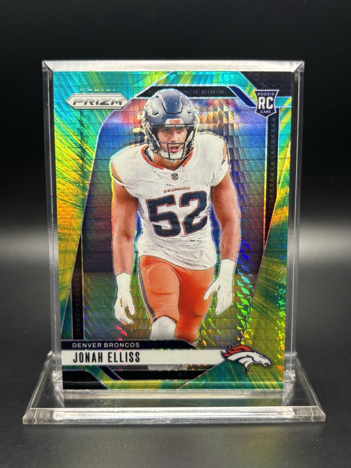 2024 Panini Prizm Football - Jonah Elliss Hyper Prizm /180 No. 356