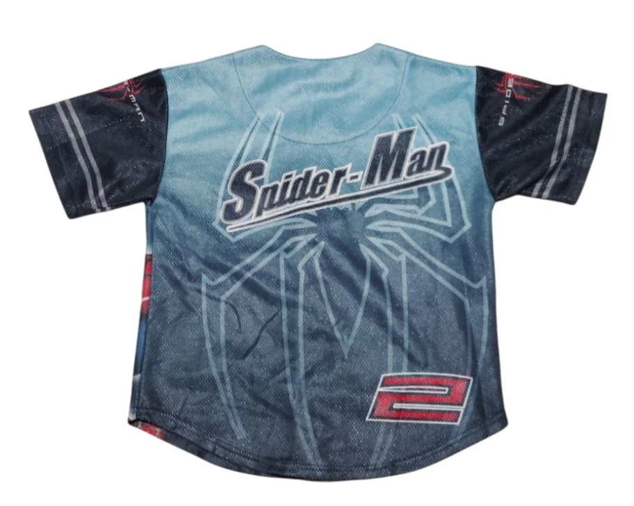 Camiseta de béisbol Spider-Man 2 para niños talla 7 vintage 2004 Foto 2 de 4