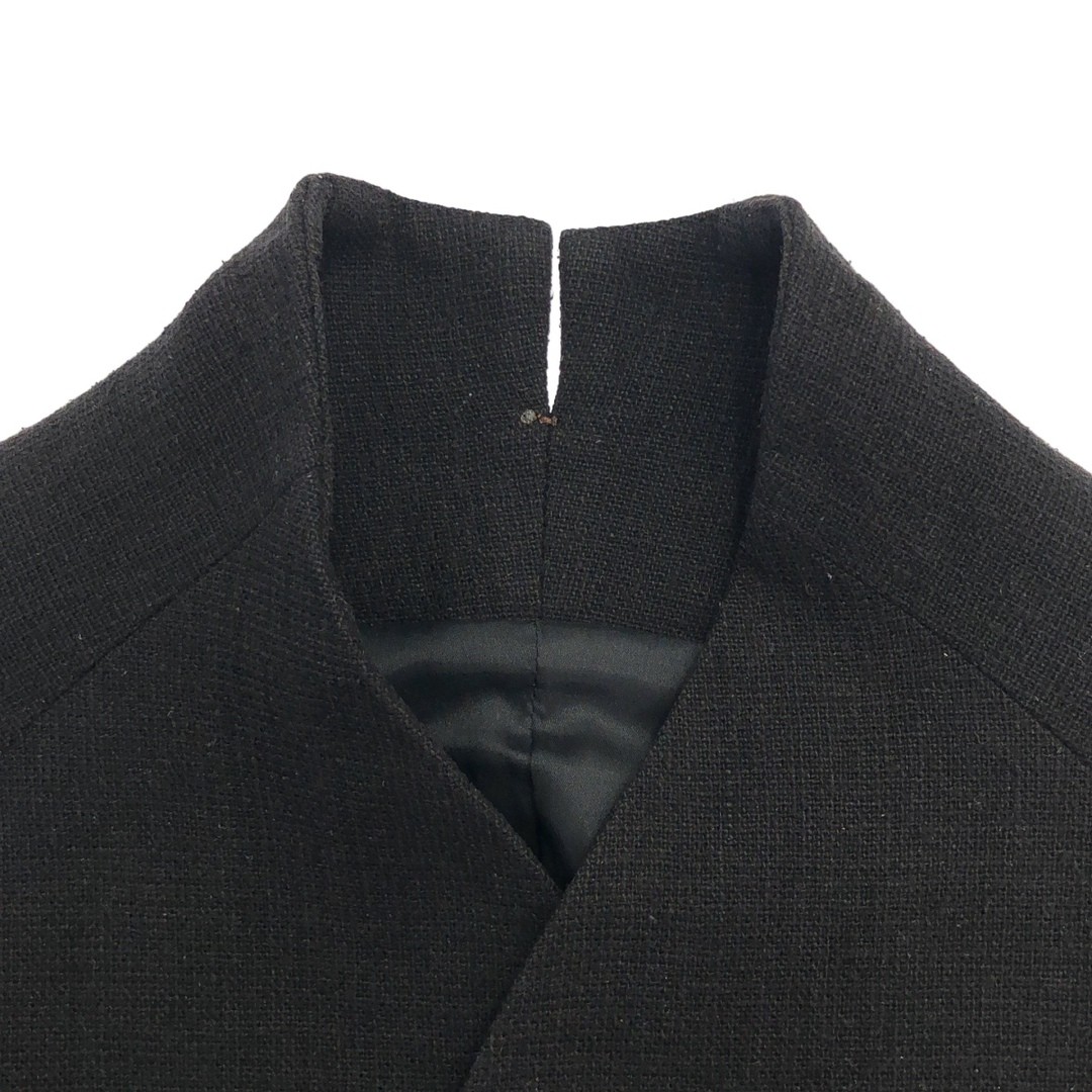 DEVOA Devore Silk Linen Collarless Jacket Black 2… - image 4