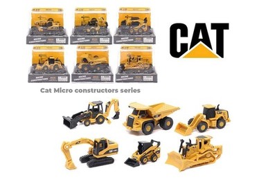 BOX OF 6 CATERPILLAR ASSORTMENT SERIES I Micro DIECAST MASTERS 85980A