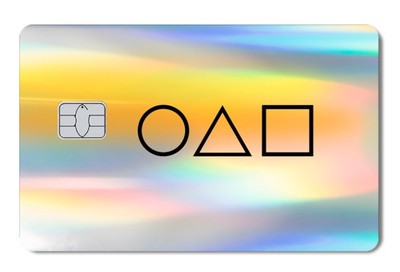 Squid Games Holographic Credit Card Skin Decal Sticker 
