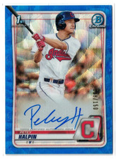 2020 1st Bowman Draft BLUE Wave RC AUTO Petey Halpin! Rookie! Autograph /150