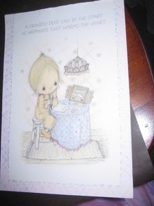 UNUSED 1970s vintage greeting card Betsey Clark Lg. 2-Sided Stand-Up FRIENDSHIP