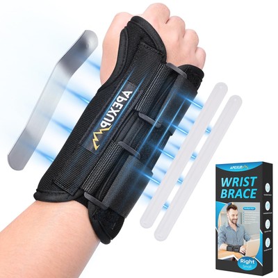 Wrist Brace for Carpal Tunnel, Night Wrist Support Brace Adjustable Wrist Wra...