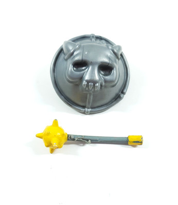 Vintage Advanced Dungeons Dragons Orge King Mace Warduke Shield Accessory Lot