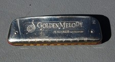Vintage Hohner Golden Melody Harmonica