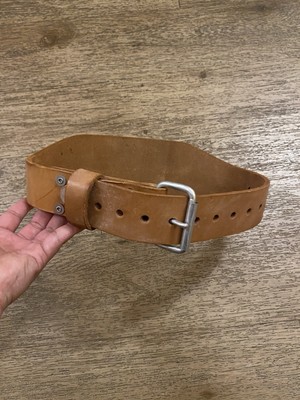 Vintage Leather MacGregor HWB4 Weightlifting Belt - Size Small - Made in USA
