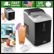 Chefman Nugget Ice Maker Countertop Pebble Ice Machine 26 lb 24 Hr