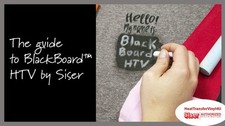 Siser BlackBoard Iron On HTV For T-Shirts 12"  15" Length Options