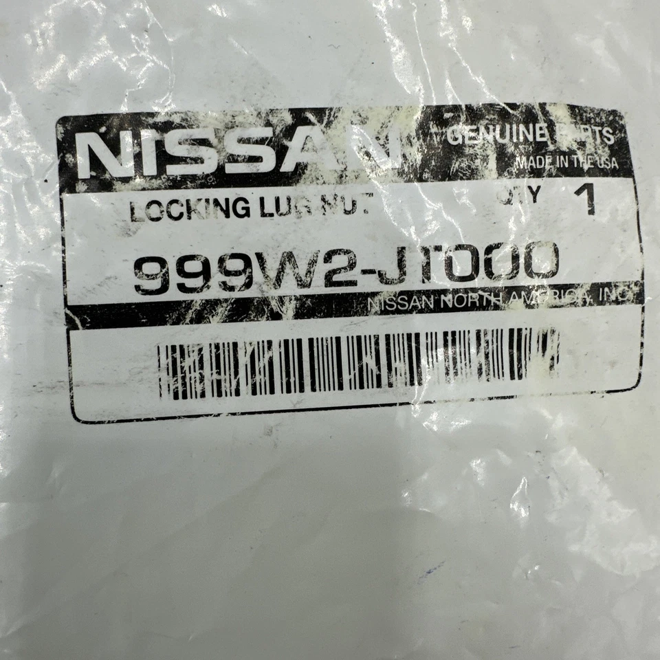 全新 原始设备制造商 英菲尼迪 G37 Q60 Coupe 车轮锁 日产 Maxima Pathfinder 999W2 JT000 — 第 4/4 张图片