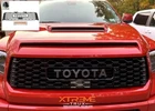 Fits 2014-2021 Toyota Tundra TRD Pro Style Mesh Grille Black w/ Silver Lettering