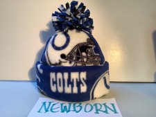 INDIANAPOLIS COLTS BABY HAT HANDCRAFTED newborn BEANIE CAP FLEECE NFL