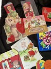 Lot of 14 Vtg Greeting Cards Xmas Valentine Birthday 1950s  60s 70s Pop Up Flock — photo 2