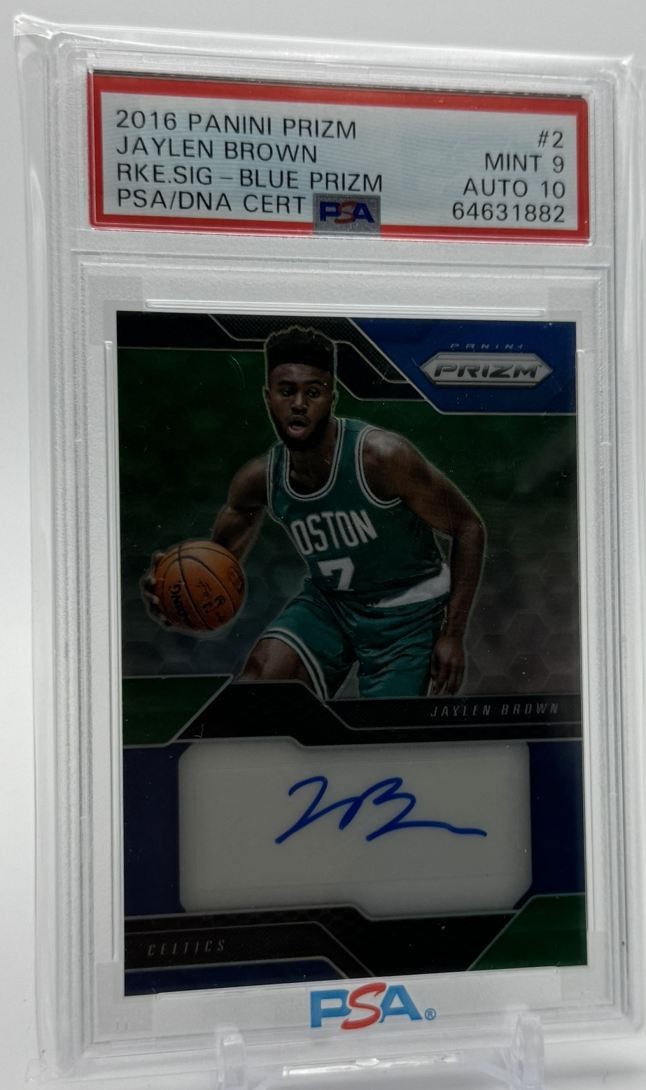 2016-17 Panini Prizm Rookie Signatures Pop 2 1 Higher Jaylen Brown Rookie Auto