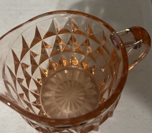 Jeanette Pink Depression Glass Windsor Creamer Vintage - Picture 3 of 6