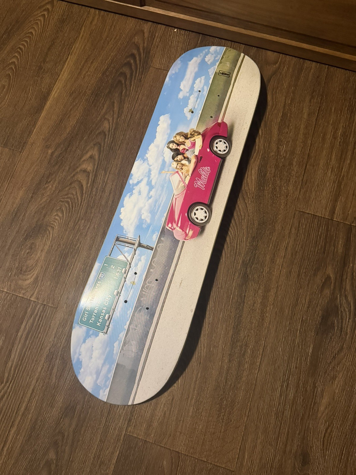 2015 GIRL&reg; SEAN MALTO "BARBIE CAR SKATEBOARD DECK RARE
