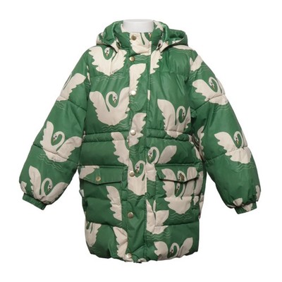 Mini Rodini, Winterjacke, Unisex (Kinder), Größe: 128/134, Grün/Weiß #aZY