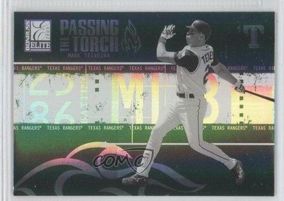 2005 Donruss Elite Passing the Torch Green 58/250 Mark Teixeira #PT-21 0c2