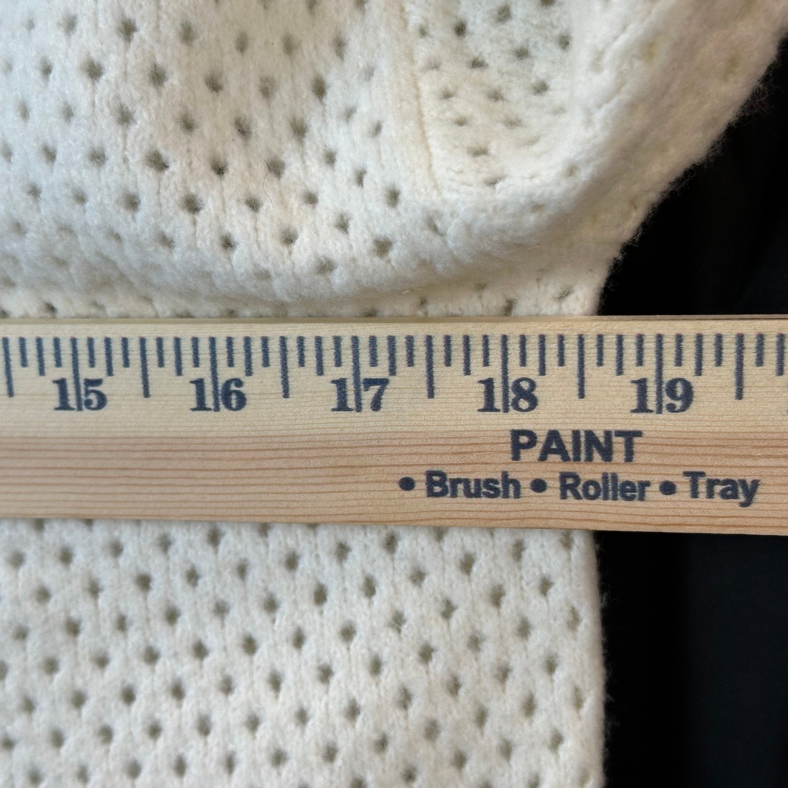 Universal Thread Cream White Pointelle Quarter Zi… - image 4