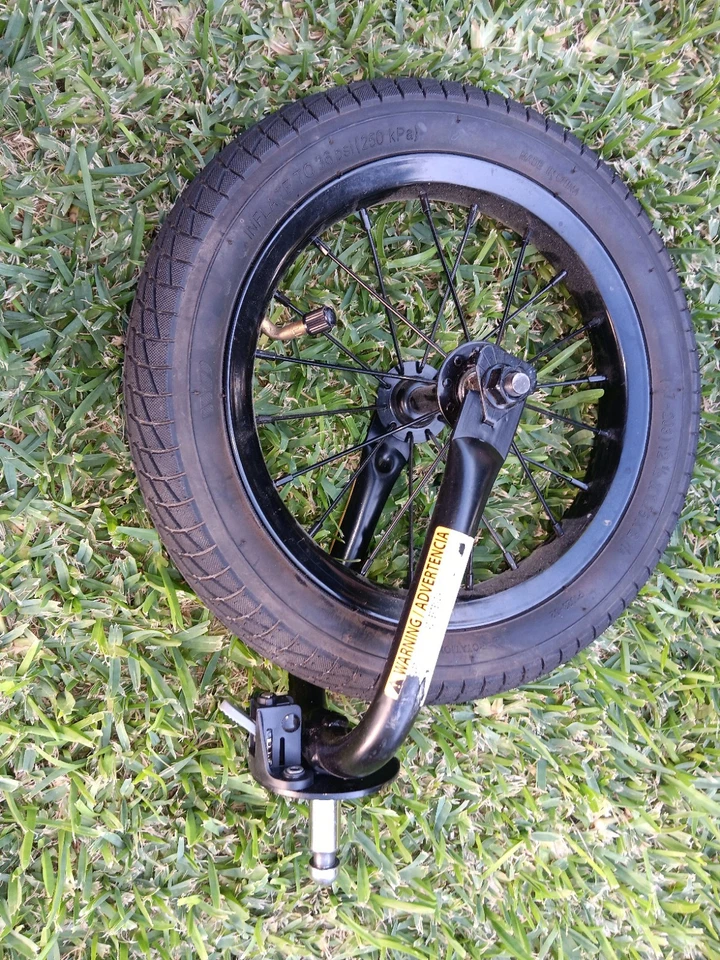 Rueda delantera y horquilla de 12" para sistema de viaje EXPEDITION DLX Foto 3 de 4