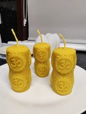 Hand-Poured AUM-Charged Beeswax Candles