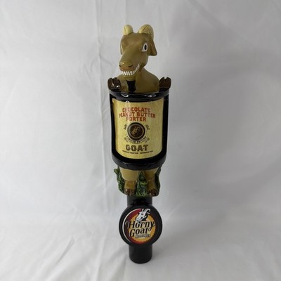 Horny Goat Brewing Co Chocolate Peanut Butter Porter Beer Tap Handle