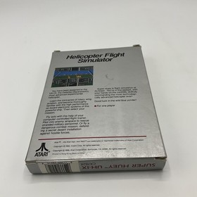 Vintage Super Huey UH-IX Atari 7800  Complete In Box
