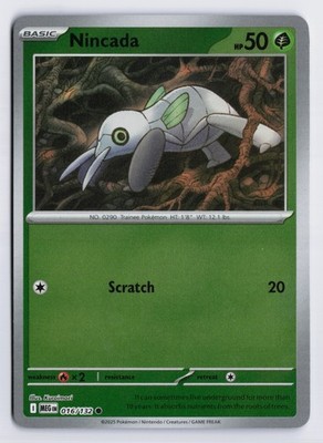 Nincada - MEG #016/132 ME01: Mega Evolution Reverse Holofoil NM