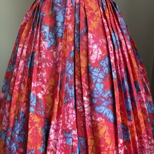 Vintage 1960’s Batik Style Print Shirtwaist Dress Small Medium - Picture 3 of 8