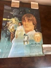 Vintage Star Wars Luke Skywalker Mark Hamill Poster Original ~ 1977 Coca-cola