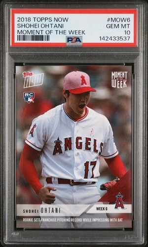 2018 Topps Now - Moment of the Week Shohei Ohtani #MOW-6 /6985 (RC)
