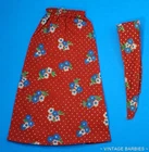 Vintage Barbie Doll Best Buy #7205 Red Skirt & Scarf Near Mint ~ 1970's
